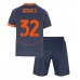 Inter Milan Federico Dimarco #32 Tredjedraktsett Barn 2025-26 Korte ermer (+ Korte bukser)